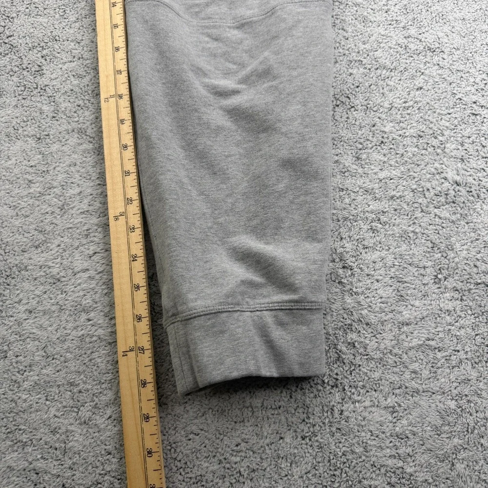 Lululemon Jogger Pants Mens Large Gray French Terry Cuffed Drawstring Sweatpants